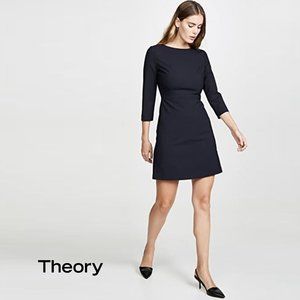 THEORY Kamillina Stretch-Wool Dress Size 6